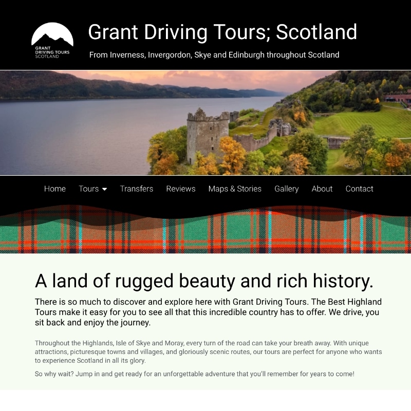 Perthshire Websites Gallery - Grant Driving Tours Scotland
