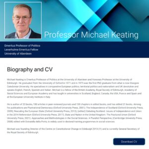 Web Design in Perthshire - Professor Michael Keating