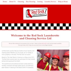 Web Design in Perthshire - Red Sock Laundry