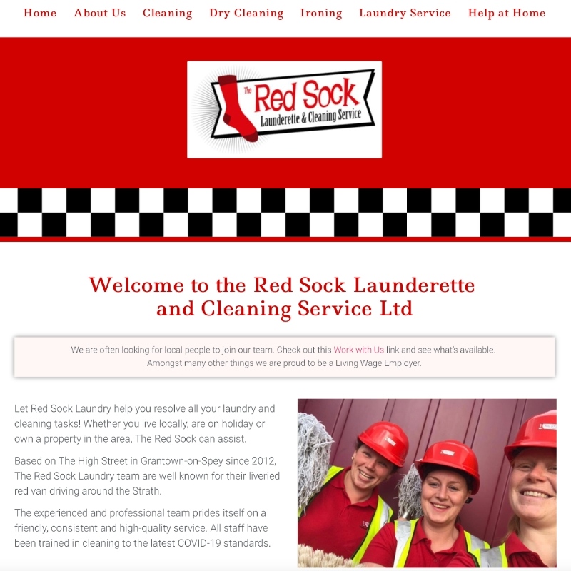 Perthshire Websites Gallery - Red Sock Laundry