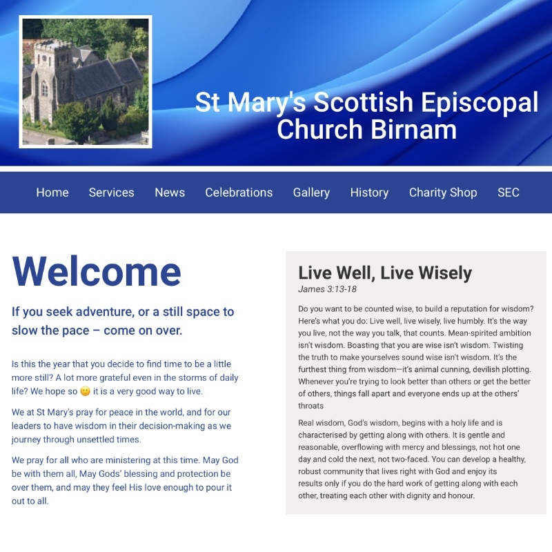 Perthshire Websites Gallery - St Marys